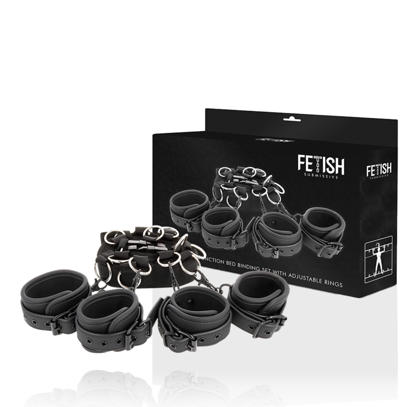 Set Bondage Fetish Submissive Bondage Luxury bed ties set with noprene lining [1]