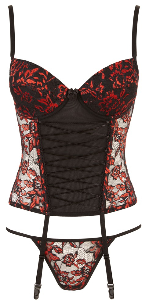 Set Corset Tanga Cottelli ACCESSOIRES Set [2]