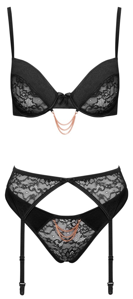 Set Dantela Femei Negru Cottelli ACCESSOIRES Set [4]