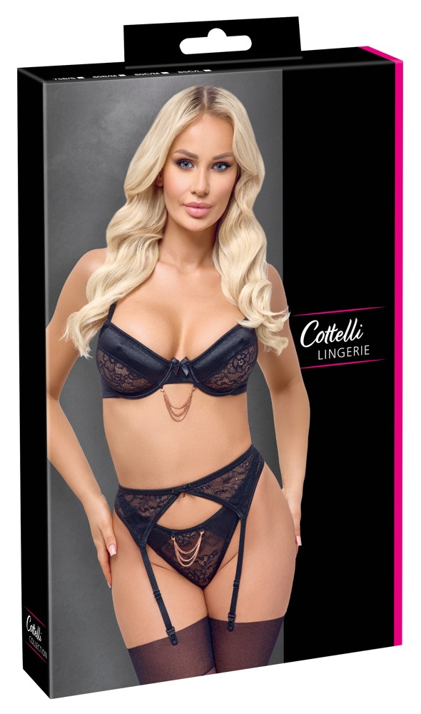 Set Dantela Femei Negru Cottelli ACCESSOIRES Set [5]