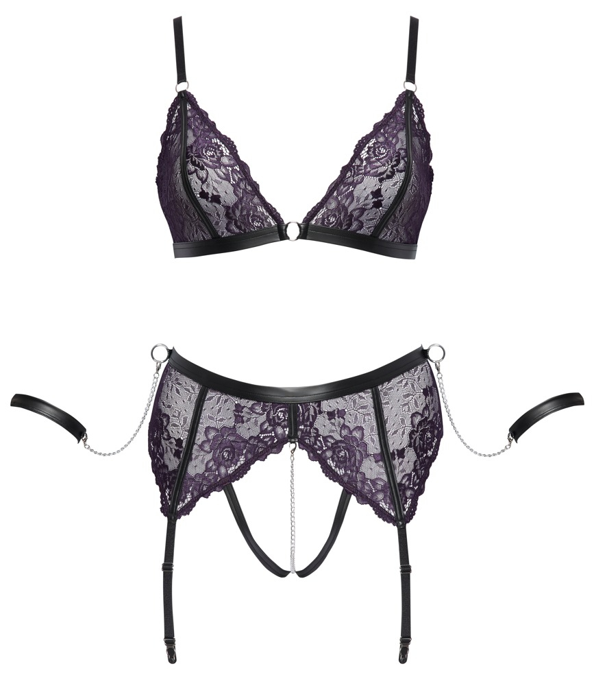 Set Dantela Negru Femei Cottelli ACCESSOIRES Set [3]