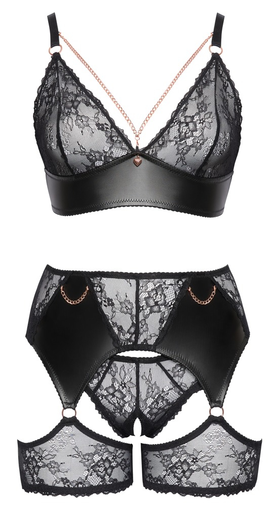 Set Dantela Negru Femei Cottelli ACCESSOIRES Set [9]