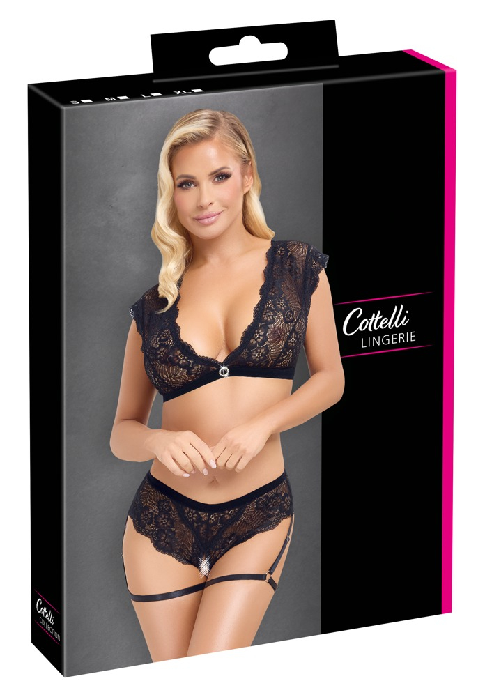 Set Dantela Negru Femei Cottelli ACCESSOIRES Set [6]