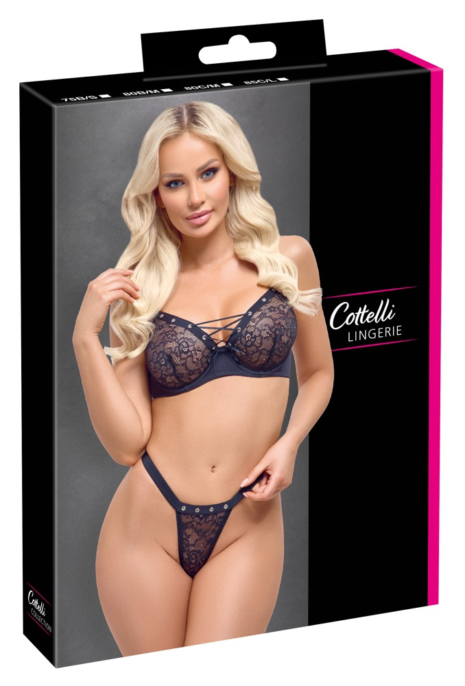 Set Dantela Negru Femei Cottelli ACCESSOIRES Set [6]