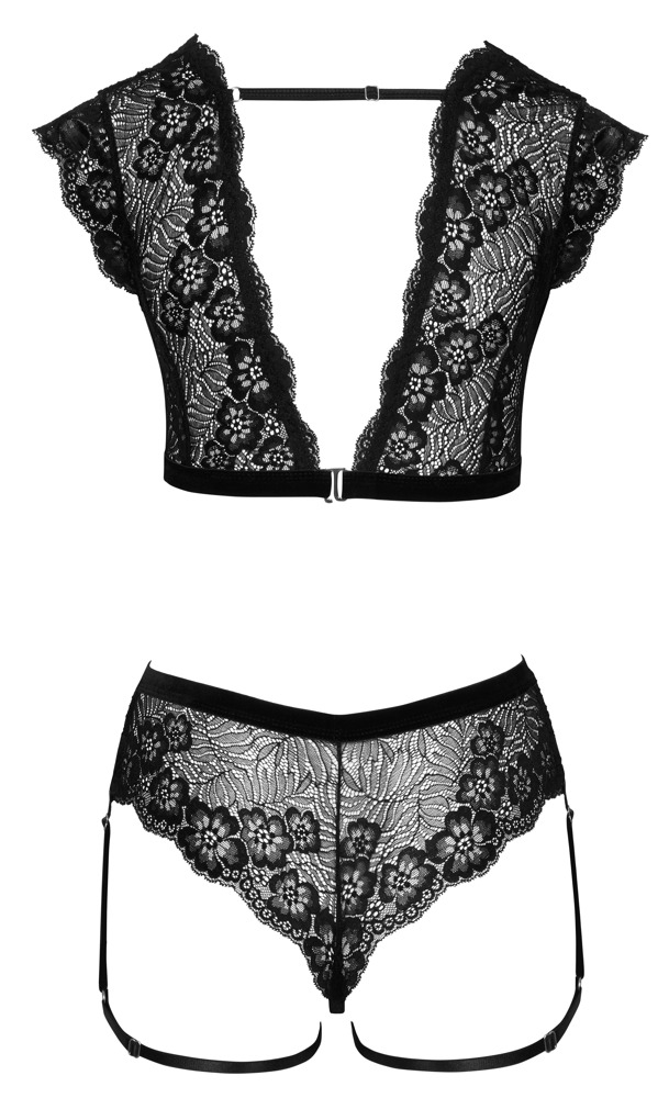 Set Dantela Negru Femei Cottelli ACCESSOIRES Set [3]