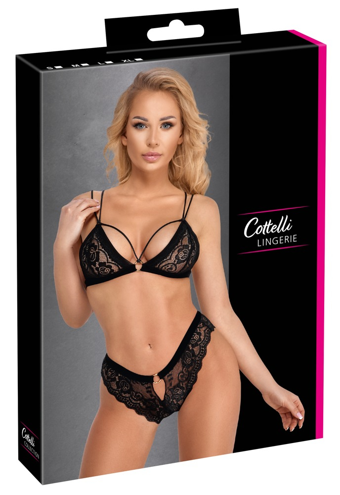 Set Dantela Negru Femei Cottelli ACCESSOIRES Set [8]