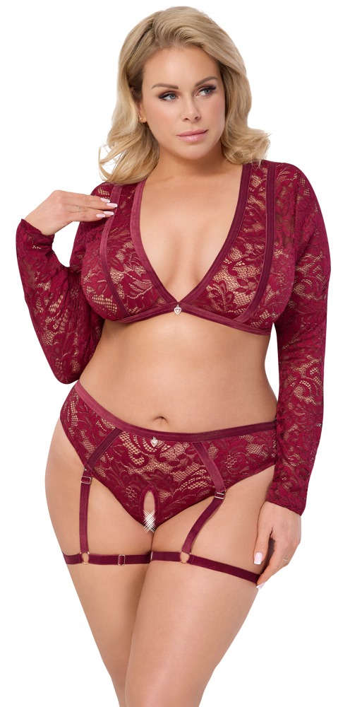 Set Dantela Rosu Femei Cottelli ACCESSOIRES Set [4]