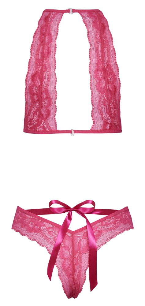 Set Dantela Roz Femei Kissable Set [8]