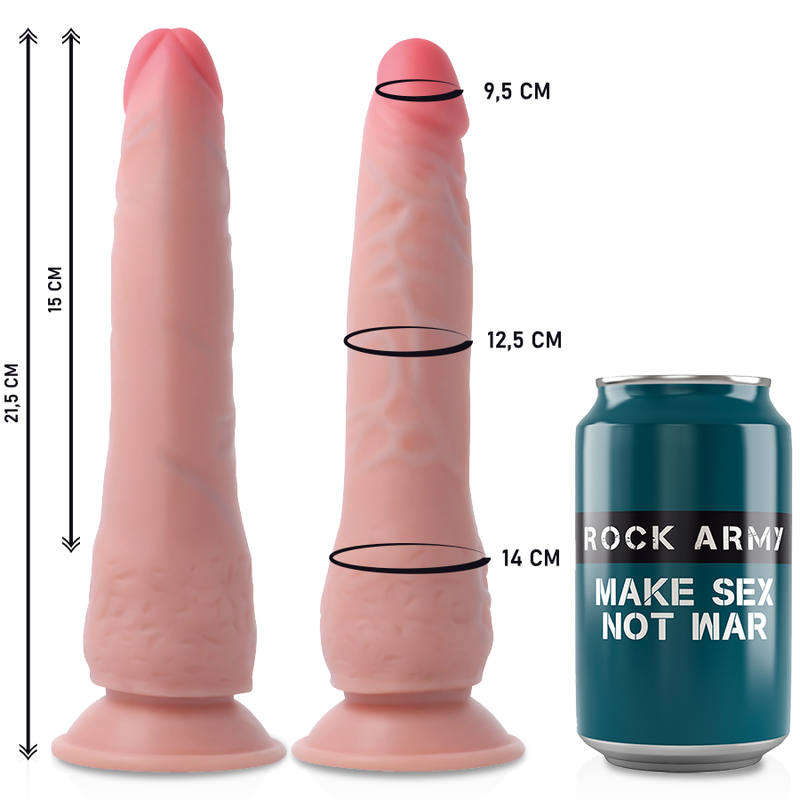 Set Ham Dildo Rockarmy Harness dual density crusader 21.5 cm [3]