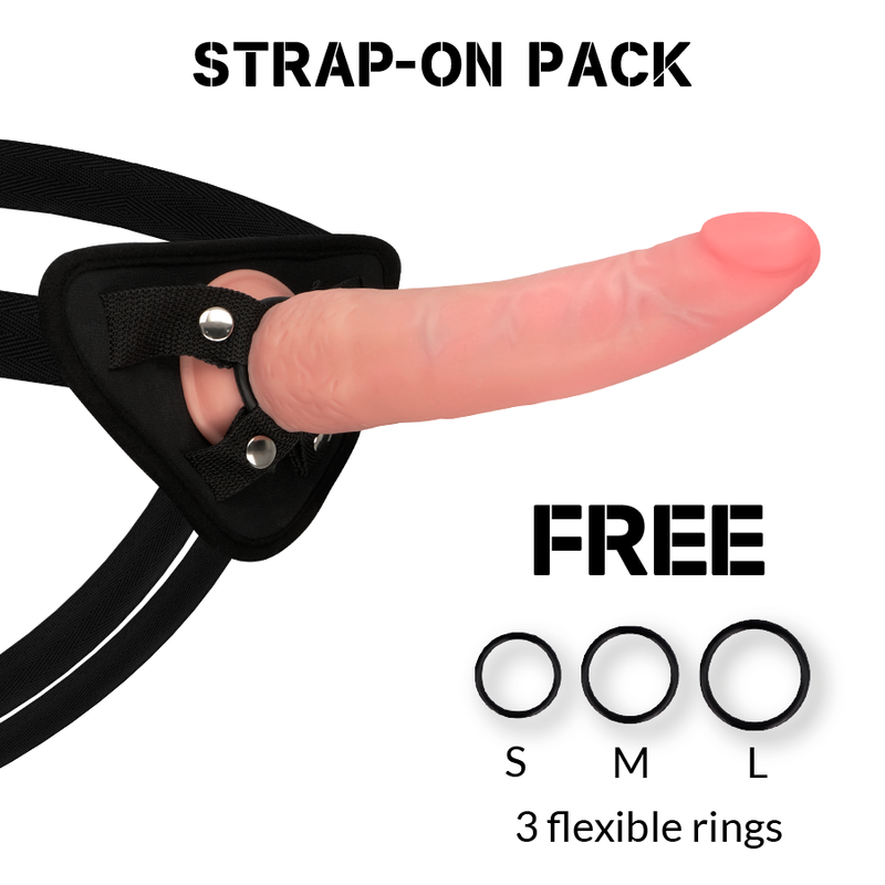 Set Ham Dildo Rockarmy Harness dual density crusader 21.5 cm [16]