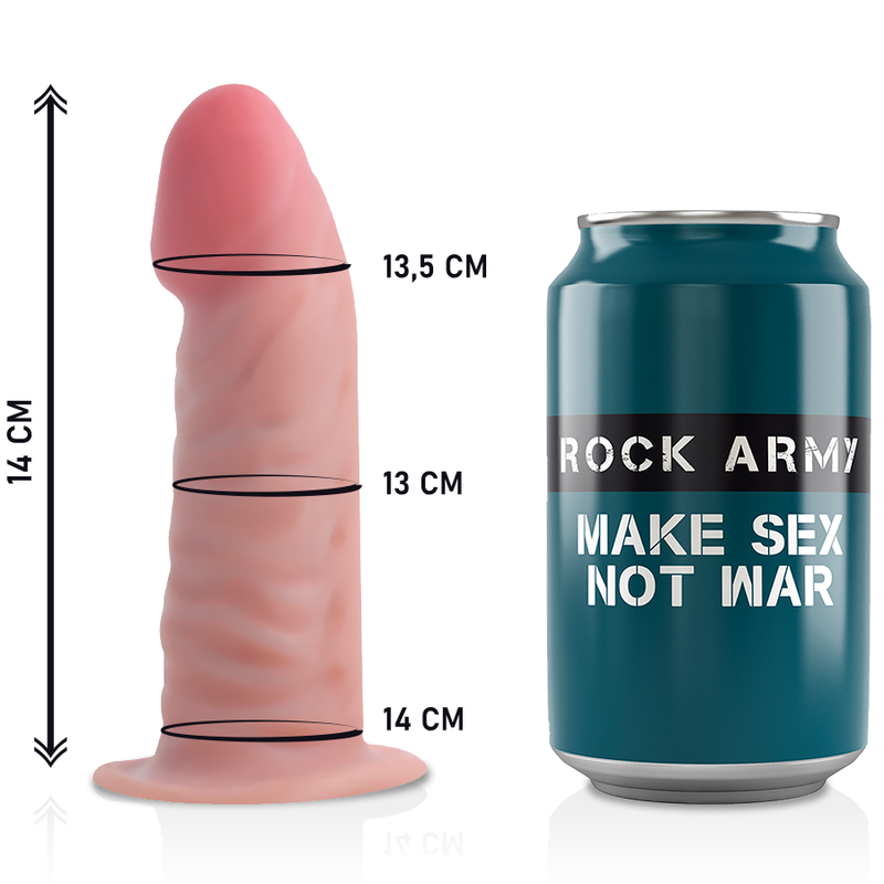 Set Ham Dildo Rockarmy  Harness  dual density tiger realistic dildo 14 cm [2]