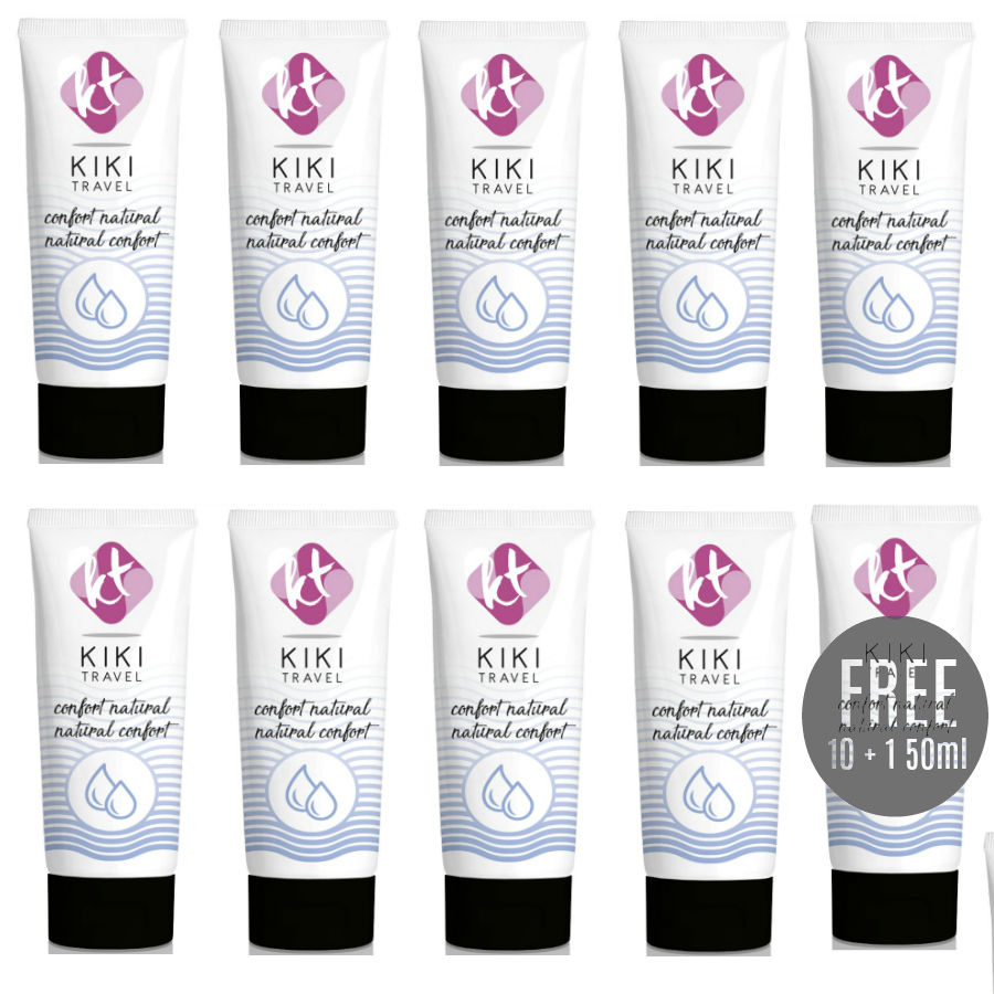 Set Lubrifiant Baza Apa KIKI TRAVEL Confort natural lubricant 50 ml 10+1 free [1]
