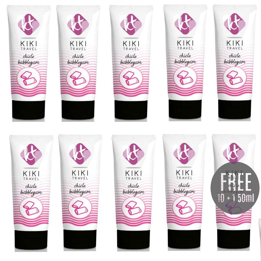 Set Lubrifiant Baza Apa KIKI TRAVEL Gum flavor lubricant 50ml 10 + 1 free [1]