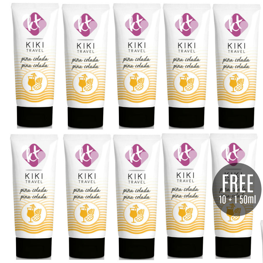 Set Lubrifiant Baza Apa Pina Colada KIKI TRAVEL Pina colada lubricant 50 ml 10+1 free [1]