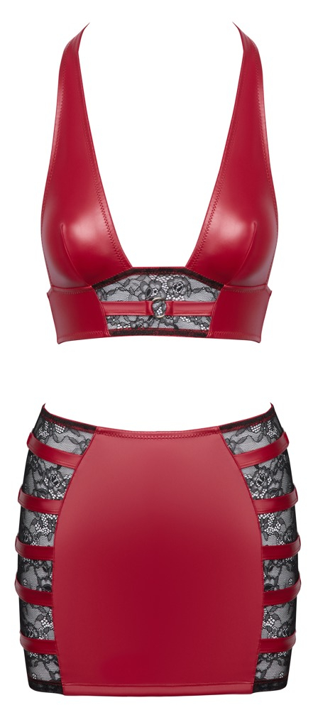 Set Lucios Rosu Femei Cottelli ACCESSOIRES Set [3]