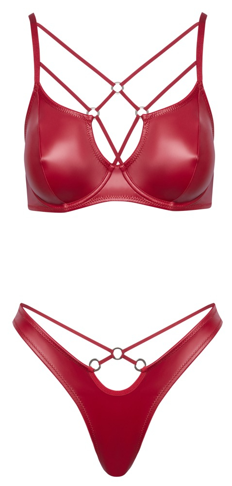Set Lucios Rosu Femei Cottelli ACCESSOIRES Set [7]