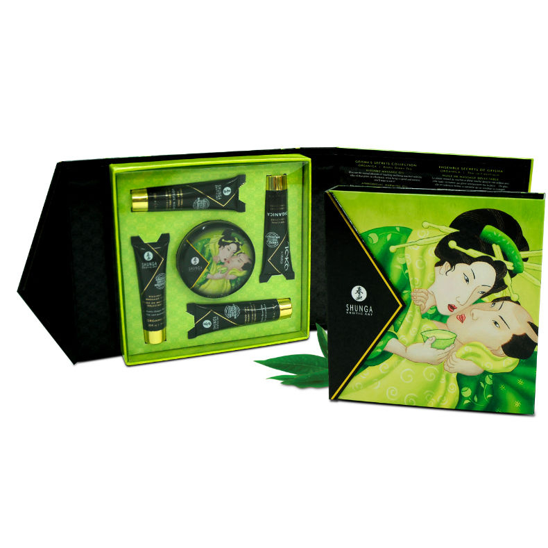 Set Masaj Erotic Shunga Kit Secret Geisha Organic Green Tea [3]