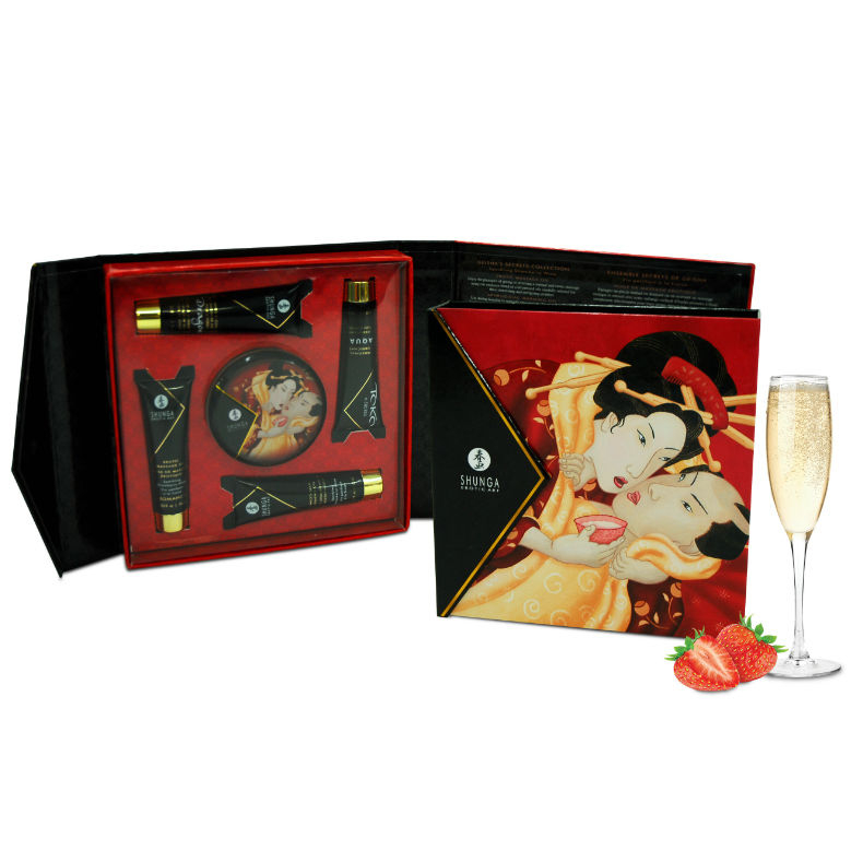 Set Masaj Erotic Shunga Kit Secret Geisha Strawberries And Cava [3]