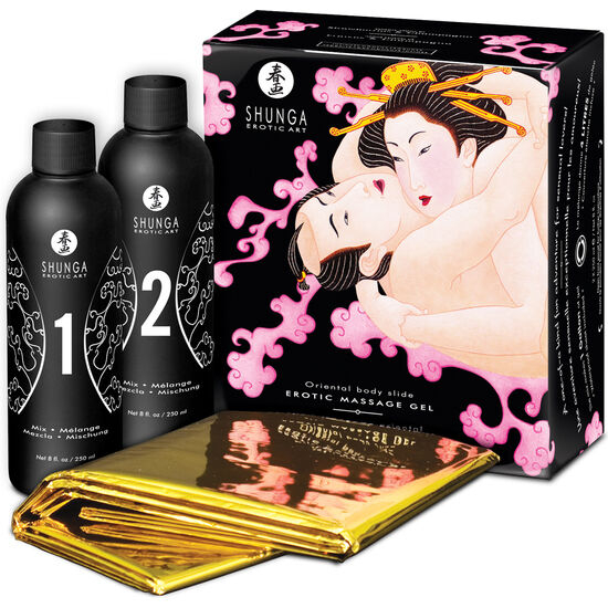 Set Masaj Erotic Shunga Oriental Body To Body Erotic Massage Gel Strawberries And Cava [1]