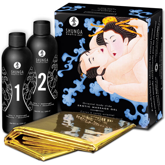 Set Masaj Erotic Shunga Oriental Body To Body Erotic Massage Gel With Exotic Fruits [1]
