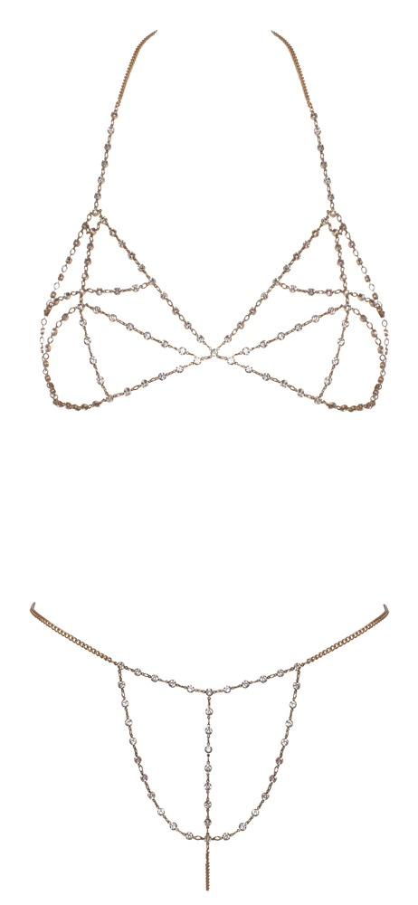 Set Metalic Auriu Femei Cottelli ACCESSOIRES Chain Set [2]