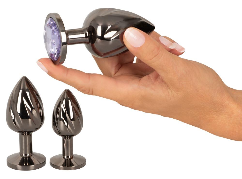 Set Plug Anal ANOS Metal Butt Plug Set [3]