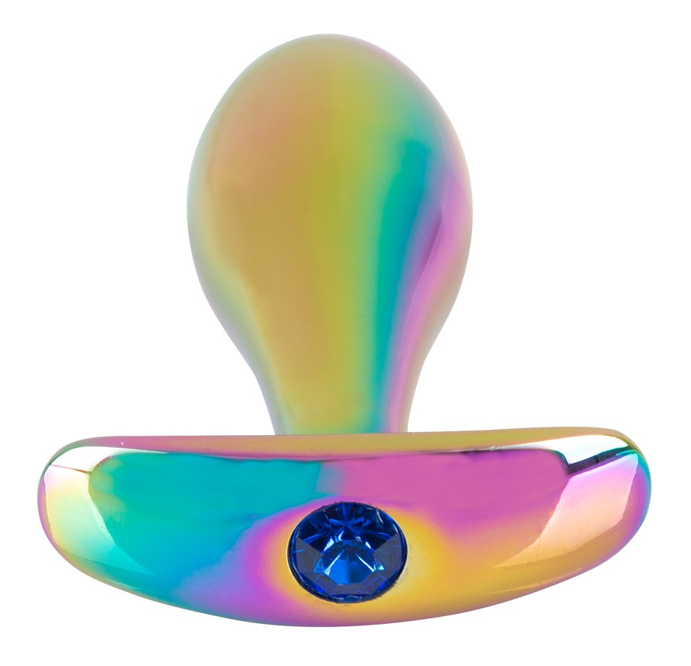 Set Plug Anal ANOS Metal Butt Plug Set in Rainbow Colours [4]