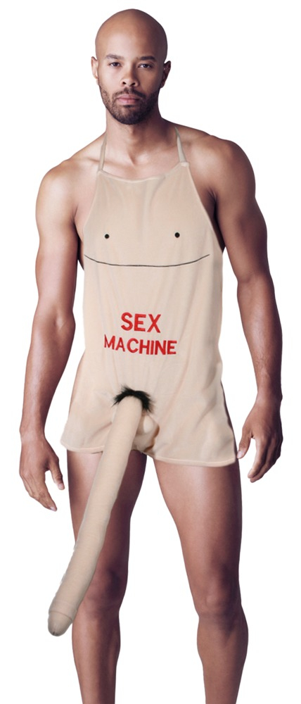 Sort Apron Sex MachinePenis 52 cm [1]