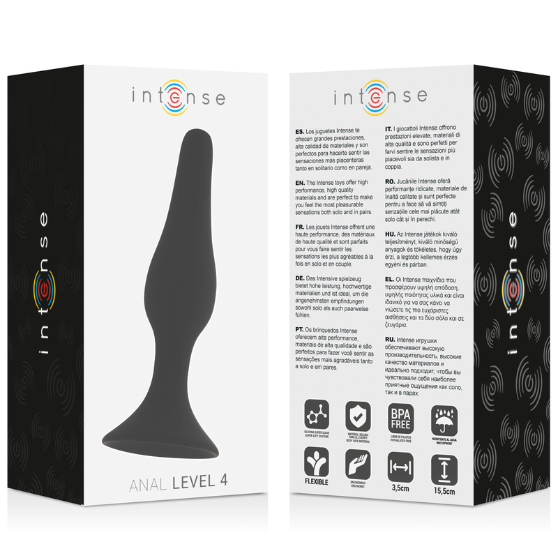 Stimulator Anal Intense Anal level 4 15.5cm black [3]