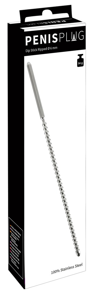 Stimulator Dilatator Uretra Barbati Penis Plug Dip Stick Ripped Ø 6 mm [5]