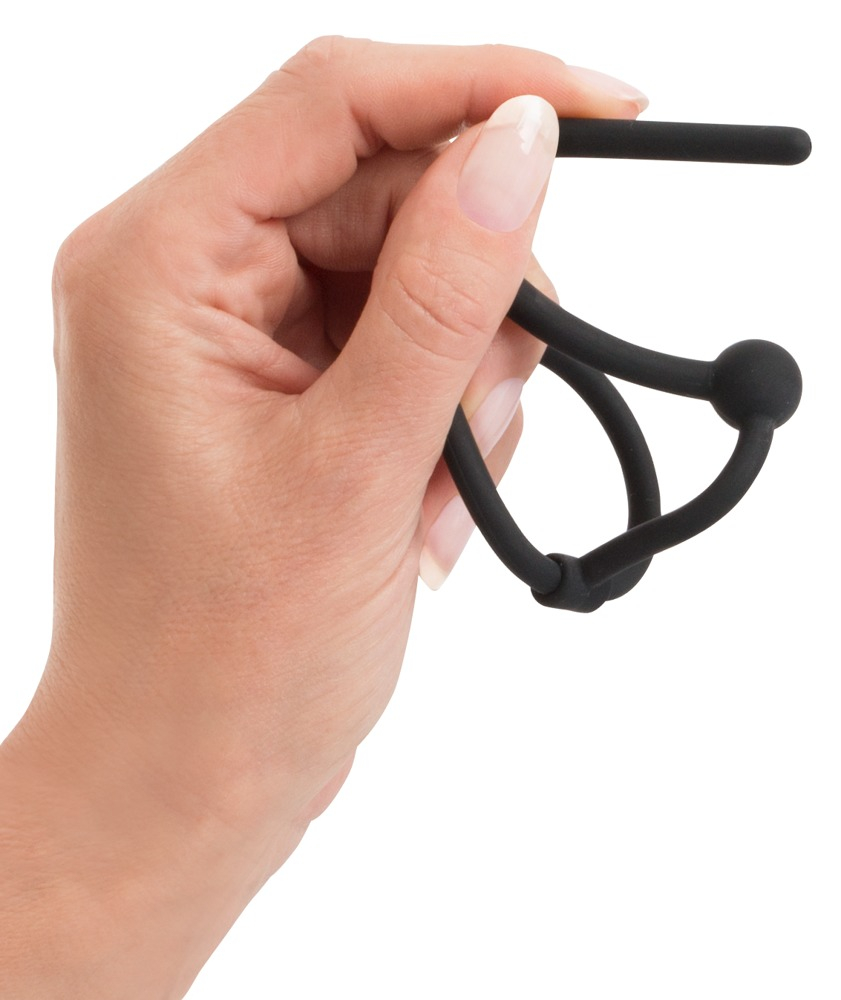 Stimulator Dilatator Uretra Penis Plug Piss Play With Glans Ring - Hollow Ø 35mm [5]