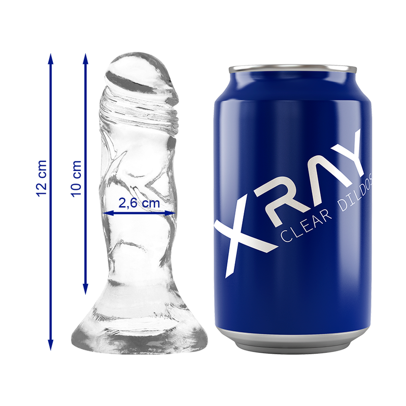 Strap-On X-ray Clear Cock 12 cm [8]