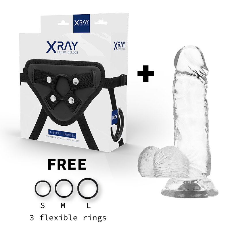 Strap-On X-ray Clear Cock 15.5 cm [1]