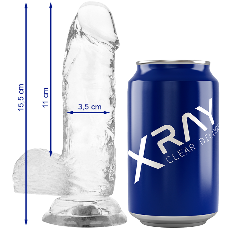 Strap-On X-ray Clear Cock 15.5 cm [3]
