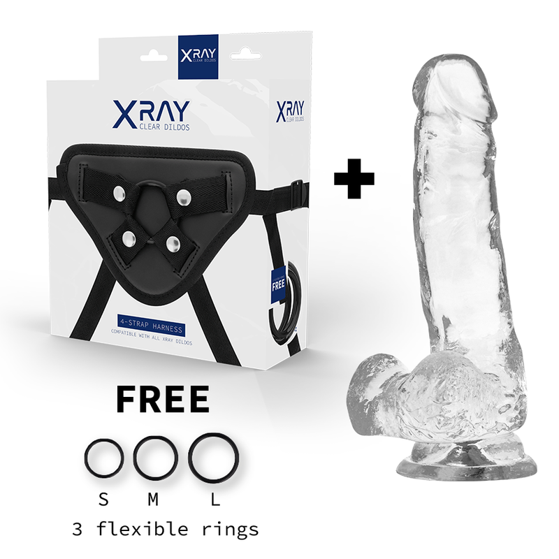 Strap-On X-ray Clear Cock 18.5 cm [7]