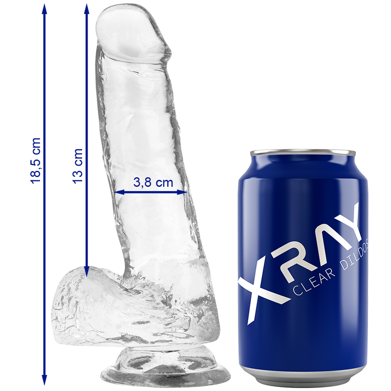 Strap-On X-ray Clear Cock 18.5 cm [8]