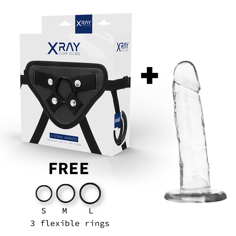 Strap-On X-ray Clear Cock 18 cm [1]