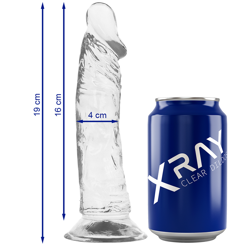 Strap-On X-ray Clear Cock 19 cm [10]