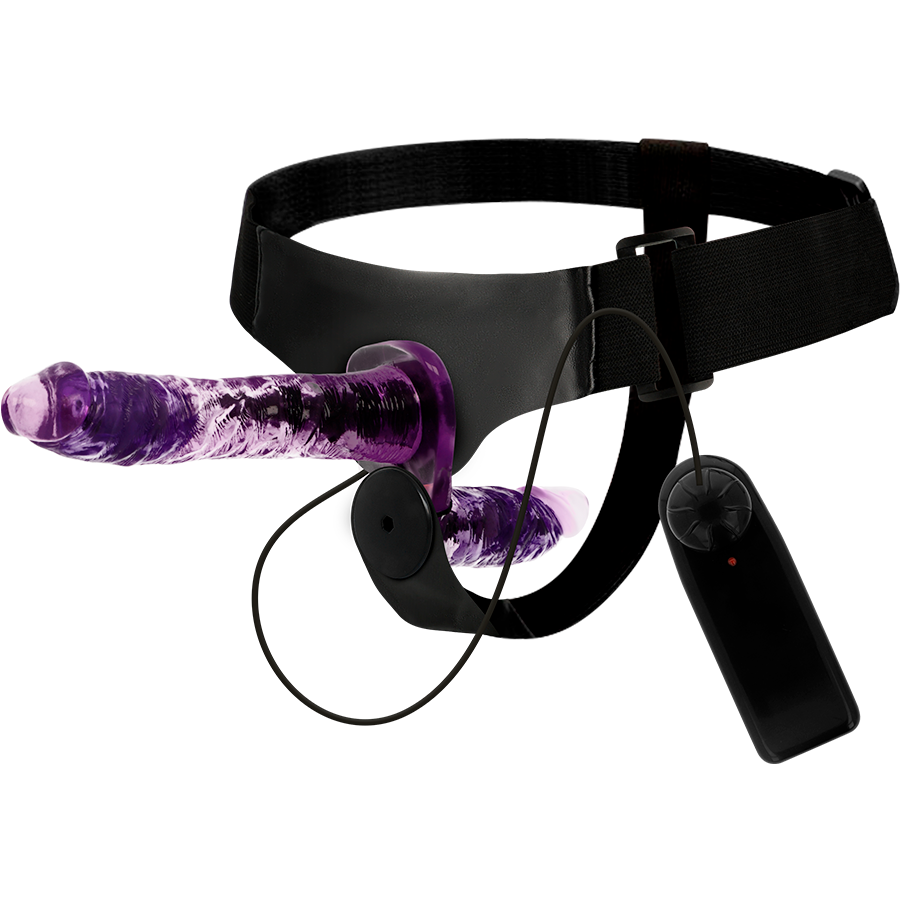 Strapon Harness Attraction Rodney Double Penetraci N With Vibration 18 x 3.5cm [2]