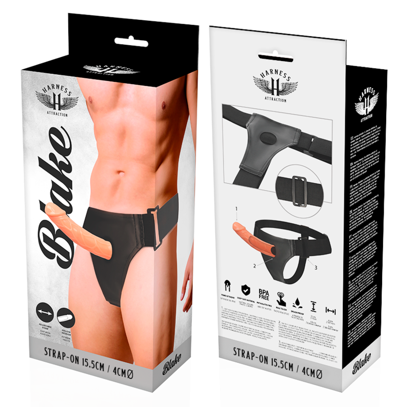 Strapon Harness Attraction Rnes Hueco Blake 15.5 x 4cm [6]