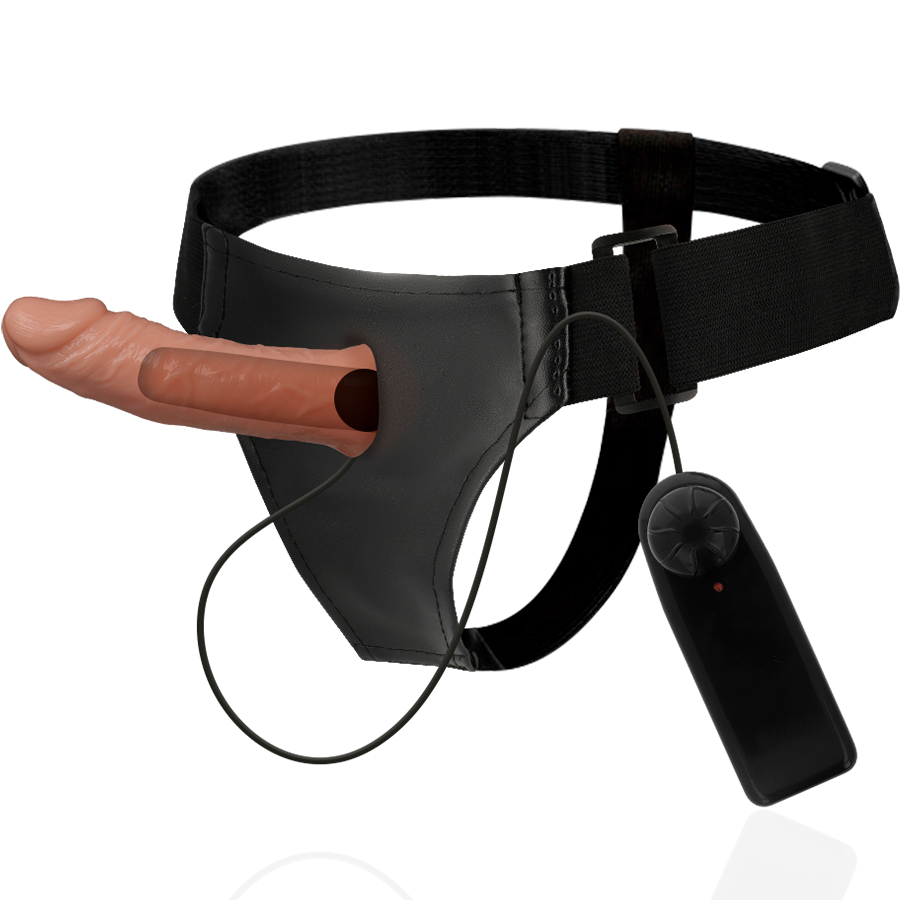 Strapon Harness Attraction Rnes Hollow Benny Vibrator 15 x 4.5cm [2]