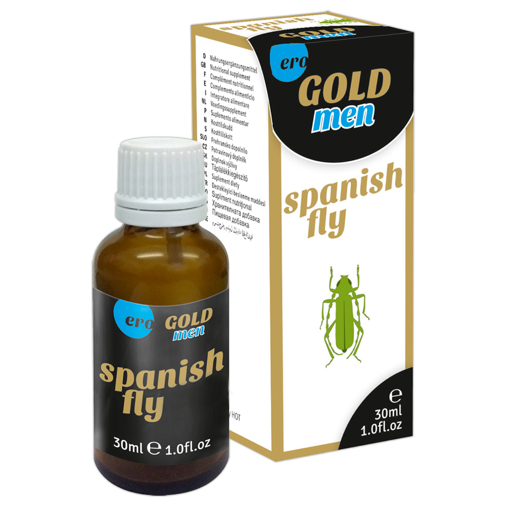 Supliment Afrodisiac Barbati L-arginina Angelica Sinensis HOT Spanish Fly Men Gold Strong 30 ml [1]