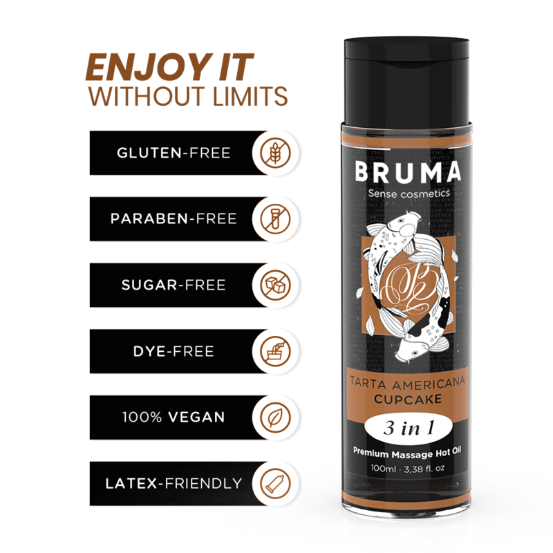 Ulei Masaj Bruma Premium massage hot oil cupcake 3 in 1 100 ml [6]