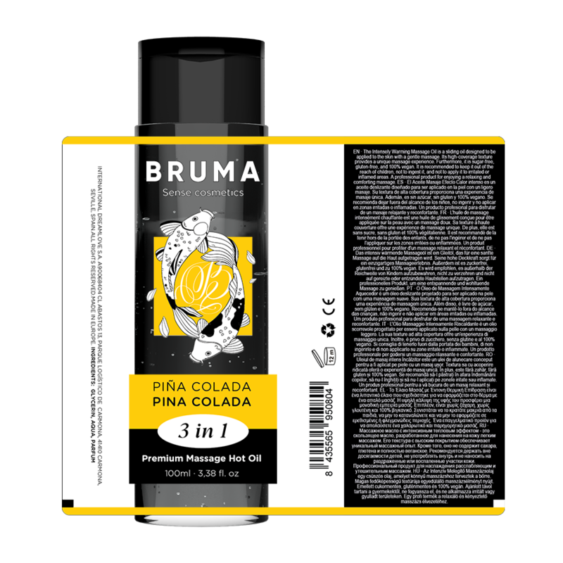 Ulei Masaj Bruma Premium massage hot oil pina colada 3 in 1 100 ml [4]