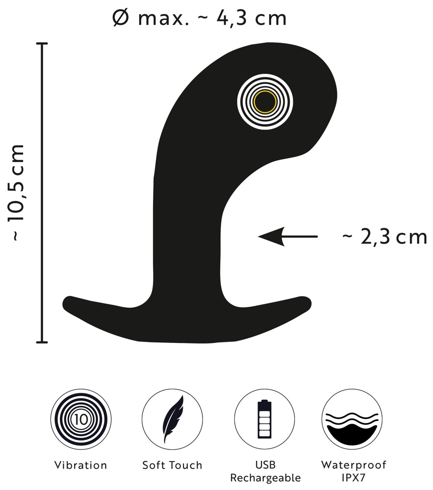 Vibrator Anos Big Head Prostate Plug [11]