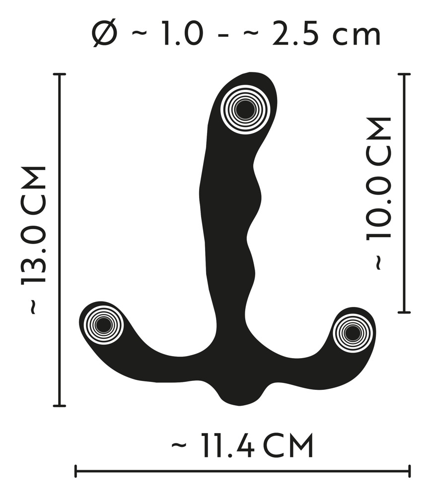 Vibrator Anos Flexible Prostate Stimulator with 3 Motors [12]