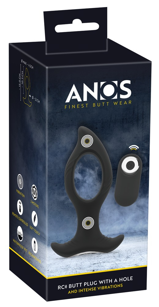 Vibrator Anos RC Butt Plug with a Hole [15]