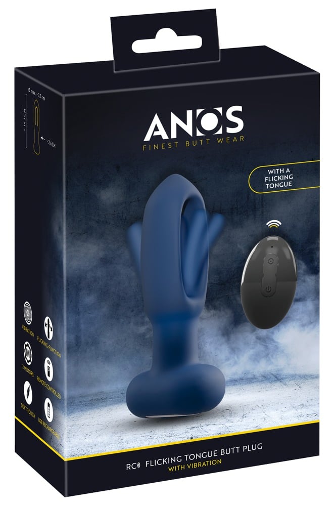 Vibrator Anos RC Flicking Tongue Butt Plug [12]
