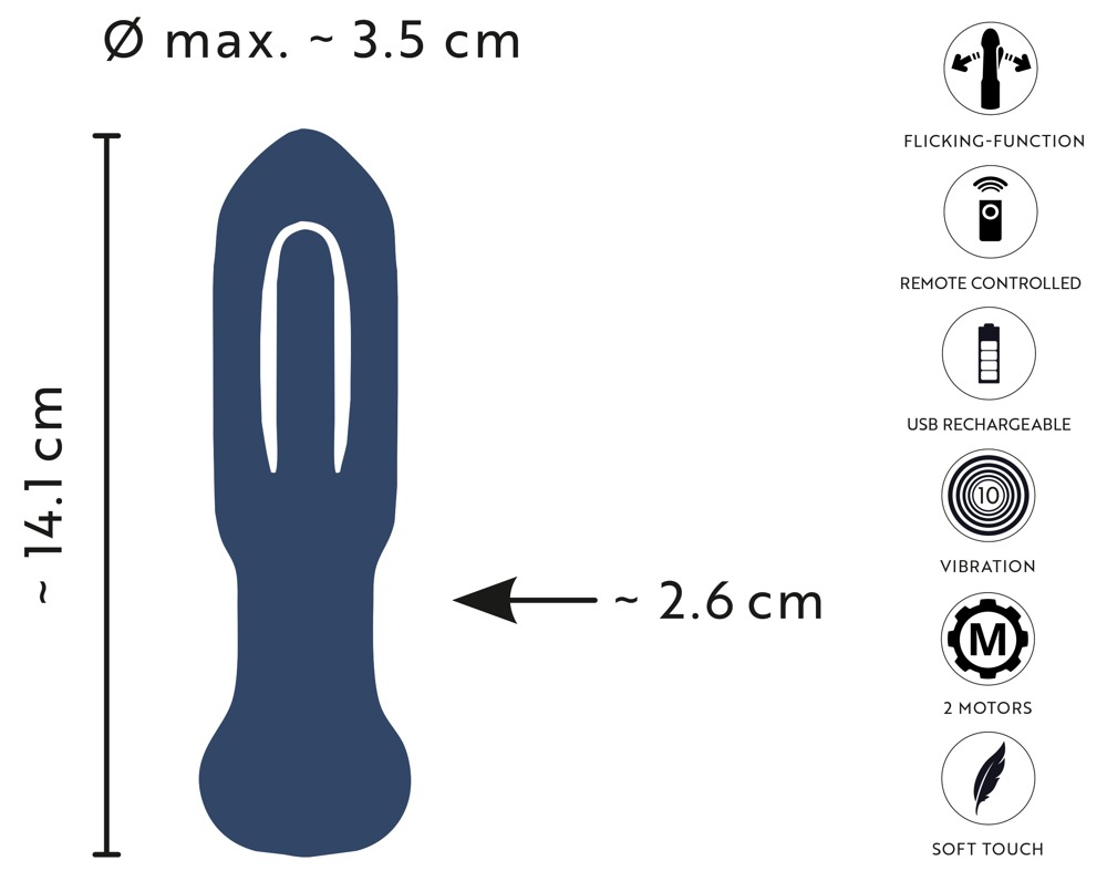 Vibrator Anos RC Flicking Tongue Butt Plug [11]