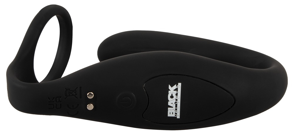Vibrator Black Velvets Cock ring with RC butt plug [3]